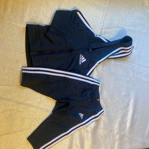 little boys 2 peace black adidas set